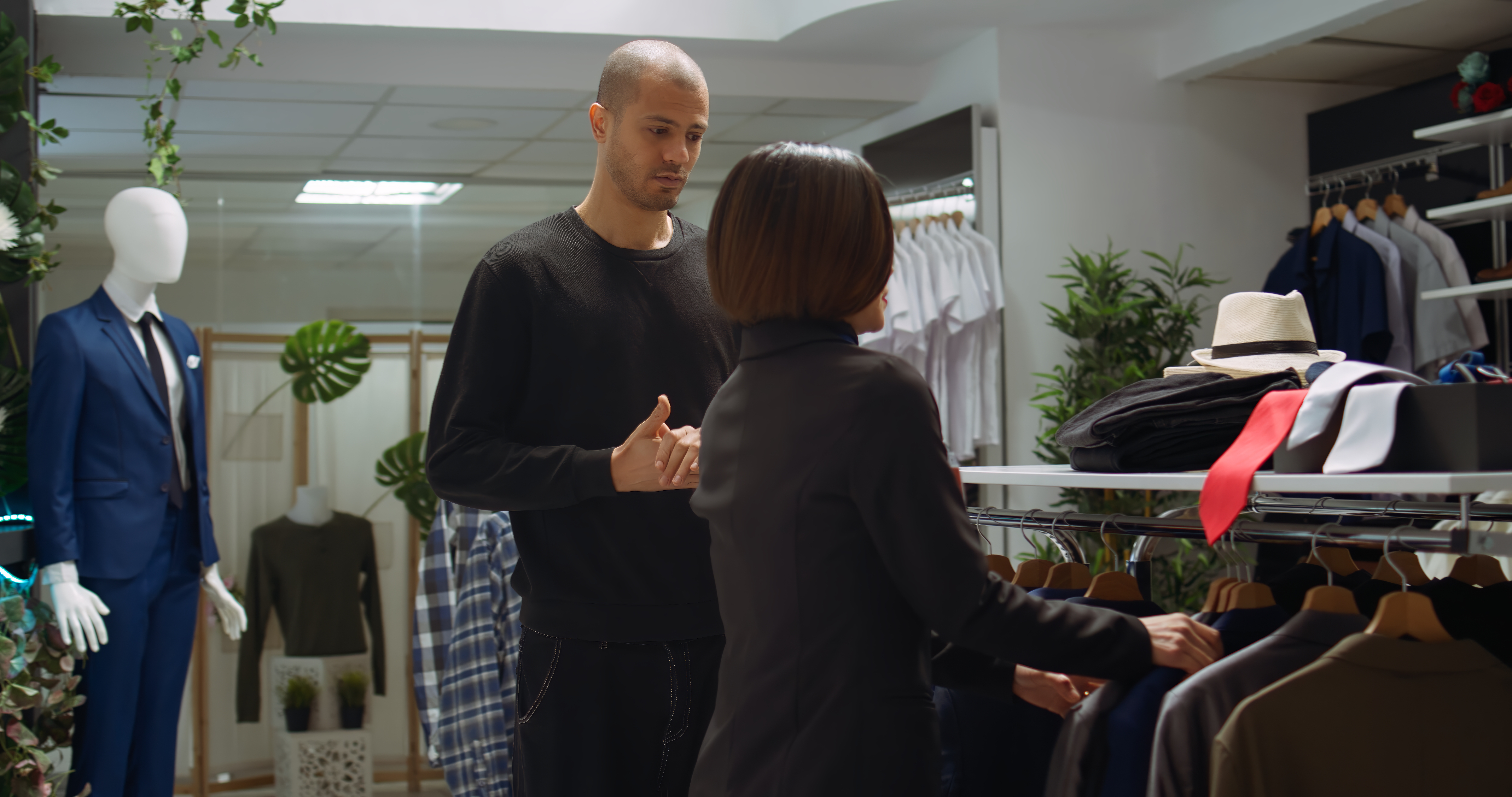 Fashion expert selecting premium ethnic wear